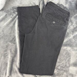 EUC American Eagle Black AE AEO Twill Skinny Uniform Pant Size 6 Short 6S